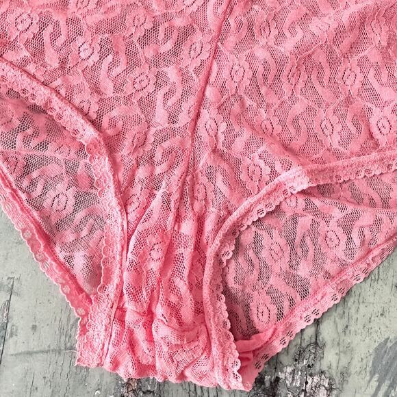 Cacique 18/20 Pink Lace Boyshort Panty | Pink Panties | Floral Lace Panties NWOT - Picture 4 of 8